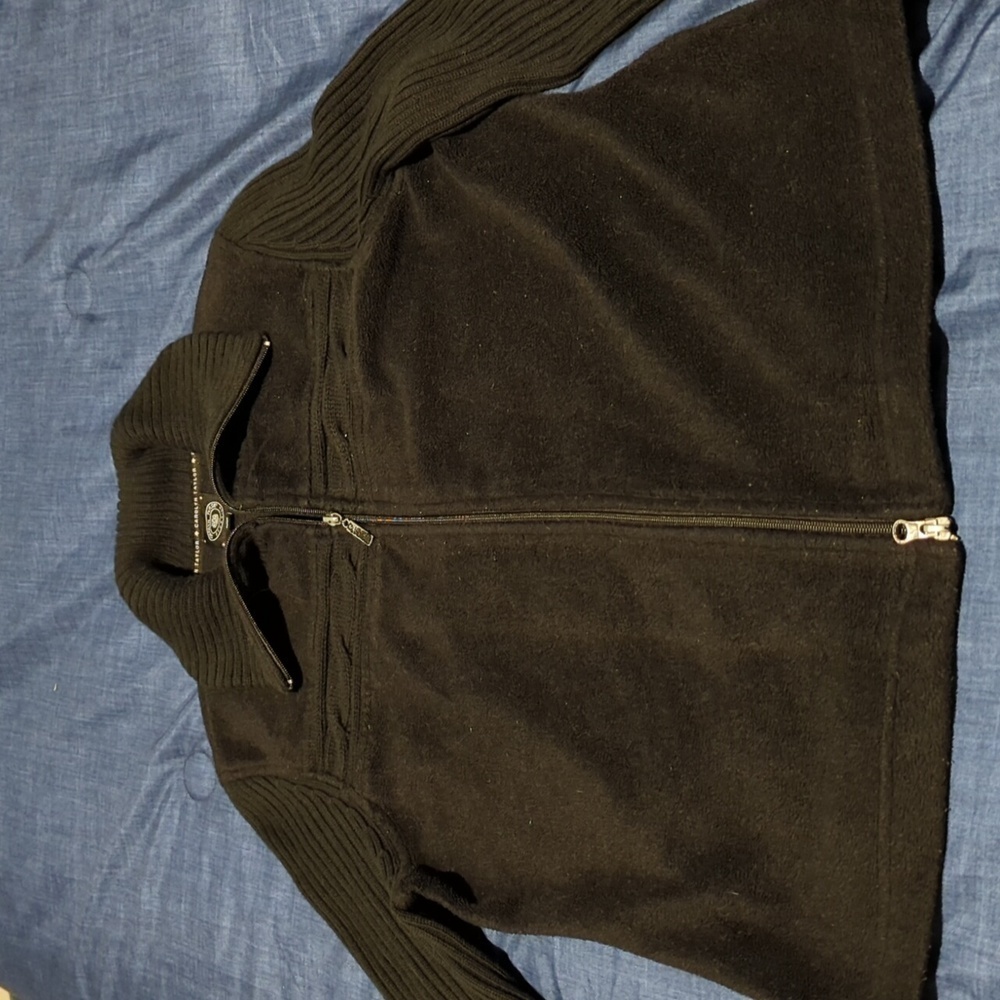 Carolyn Taylor By Design Women's Black  Knit Jacket Size L
